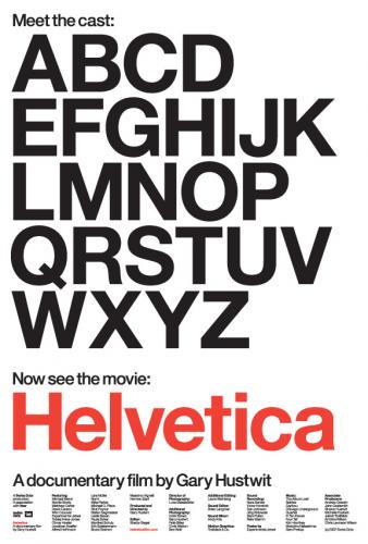 helvetica film affiche